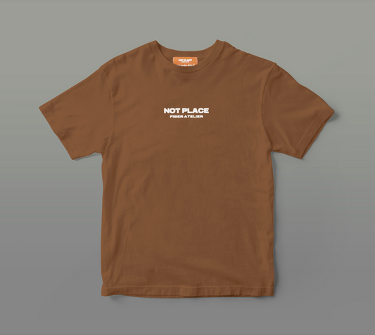 T-shirt Iconic brown oversize