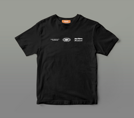 T-shirt Worldwide black oversize